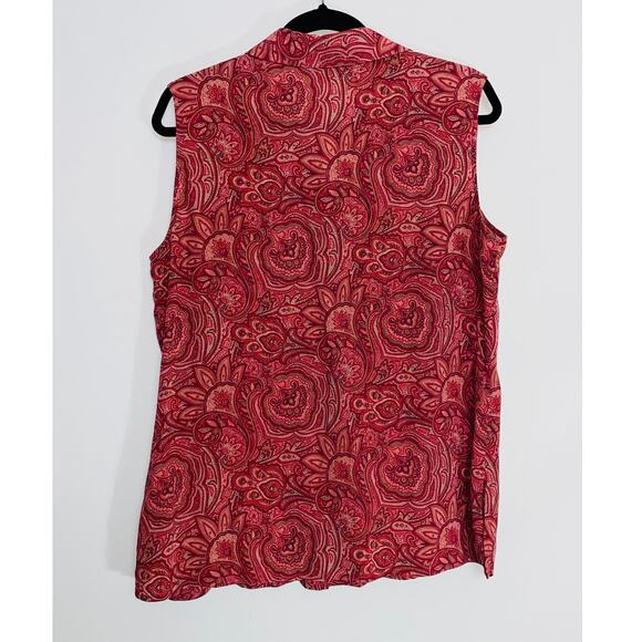 Talbots Pure Silk Top & Pants‎ Set - Women's Size 16 - Wide Leg Pants w/ Top - Picture 5 of 16